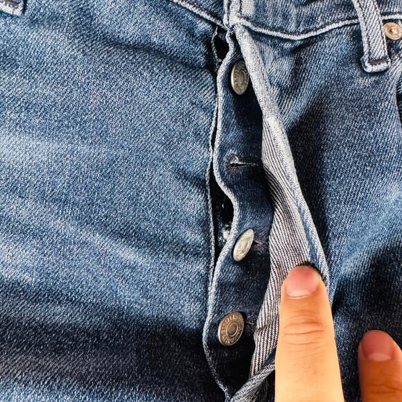 Citizens of Humanity Jean Women 28 Blue Denim Olivia‎ Ankle Button Fly High Rise - Picture 9 of 15